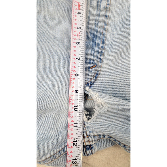 Vintage Levi's 505 Jeans Light Wash Distressed Ripped Frayed Hem Thrashed *READ* - Picture 15 of 16
